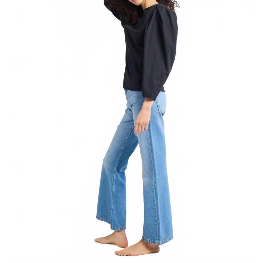 NEW MILLE lila puffed top in black - Picture 3 of 8